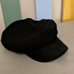 Black Newsboy Hat